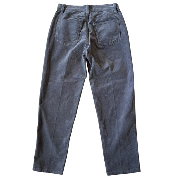 Eileen Fisher Velvet Pants Mid Rise Ankle Cropped - Picture 2 of 6